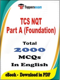 TCS NQT Part A (Foundation) PDF Book In English - MCQ / Objective Questions