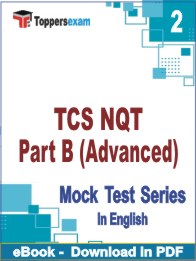 TCS NQT Part B (Advanced) PDF Book In English - Question Paper