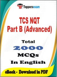 TCS NQT Part B (Advanced) PDF Book In English - MCQ / Objective Questions