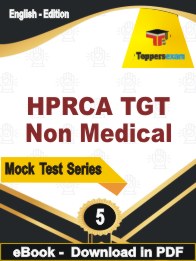 HPRCA TGT Non Medical  PDF Book In English - Practice Set