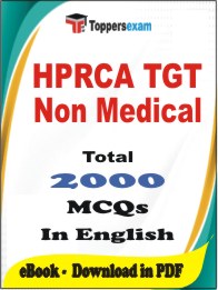 HPRCA TGT Non Medical PDF Book In English - MCQ / Objective Questions