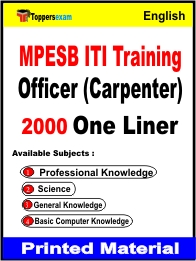 MPESB ITI Training Officer (Carpenter) One Liner Book in English
