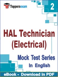 HAL Technician (Electrical) Test PDF Book In English - Question Paper
