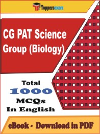 CG PAT Science Group (Biology) Exam PDF Book In English - MCQ / Objective Questions