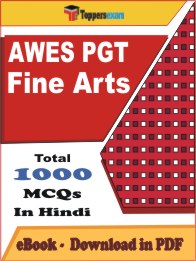 AWES PGT Fine Arts PDF Book In Hindi - MCQ / Objective Questions
