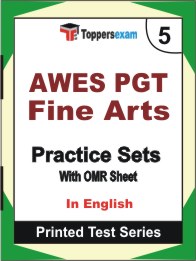 AWES PGT Fine Arts Book in English - Mock Test / Practice Set