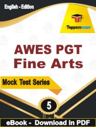 AWES PGT Fine Arts  PDF Book In English - Practice Set