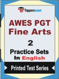 AWES PGT Fine Arts Book in English - Question Paper / Practice Set