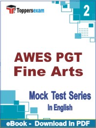 AWES PGT Fine Arts PDF Book In English - Question Paper
