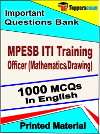 MPESB ITI Training Officer (Mathematics/Drawing) Book in English - Objective MCQ