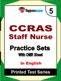 CCRAS Staff Nurse Book in English - Mock Test / Practice Set
