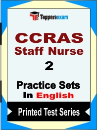CCRAS Staff Nurse Book in English - Question Paper / Practice Set