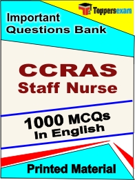 CCRAS Staff Nurse Book in English - Objective MCQ