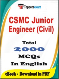 CSMC Junior Engineer (Civil) PDF Book In English - MCQ / Objective Questions