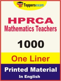 HPRCA Mathematics Teachers One Liner Book in English