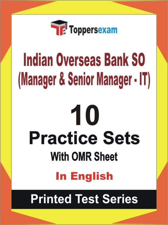 Indian Overseas Bank SO (Manager & Senior Manager - IT) Book in English - Practice Set