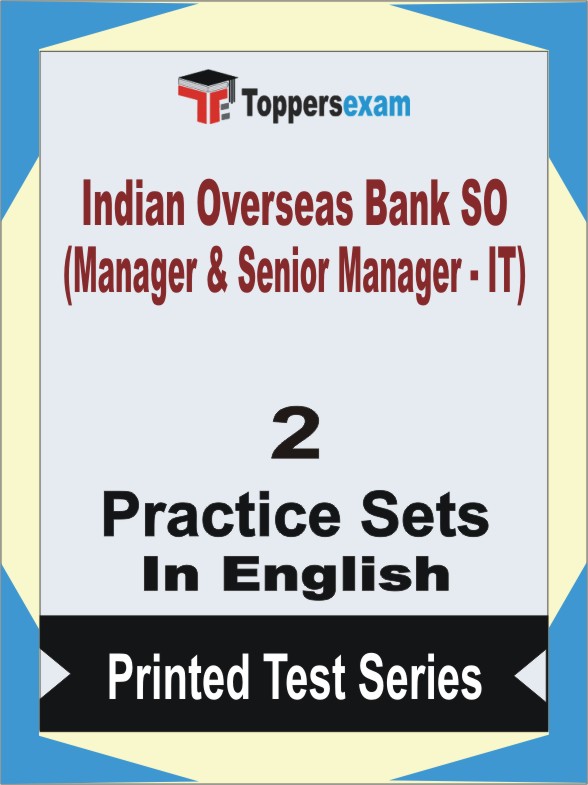 Indian Overseas Bank SO (Manager & Senior Manager - IT) Book in English - Question Paper / Practice Set