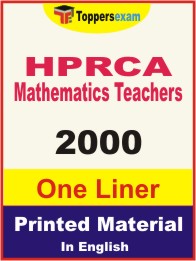HPRCA Mathematics Teachers One Liner Book in English