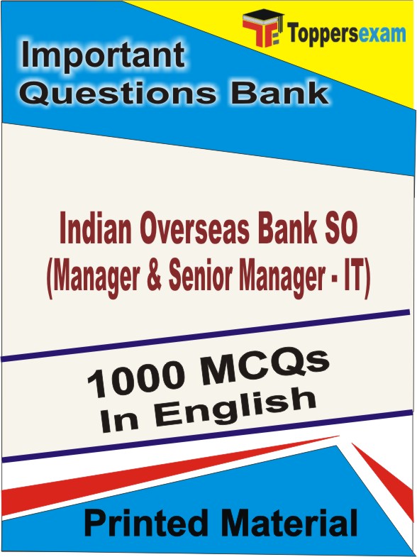 Indian Overseas Bank SO (Manager & Senior Manager - IT) Book in English - Objective MCQ