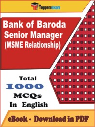 Bank of Baroda Senior Manager (MSME Relationship) PDF Book In English - MCQ / Objective Questions
