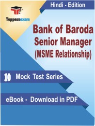 Bank of Baroda Senior Manager (MSME Relationship) Test PDF Book in Hindi - Mock Test/Practice Set