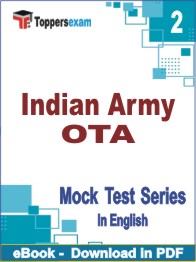 Indian Army OTA Test PDF Book In English - Question Paper