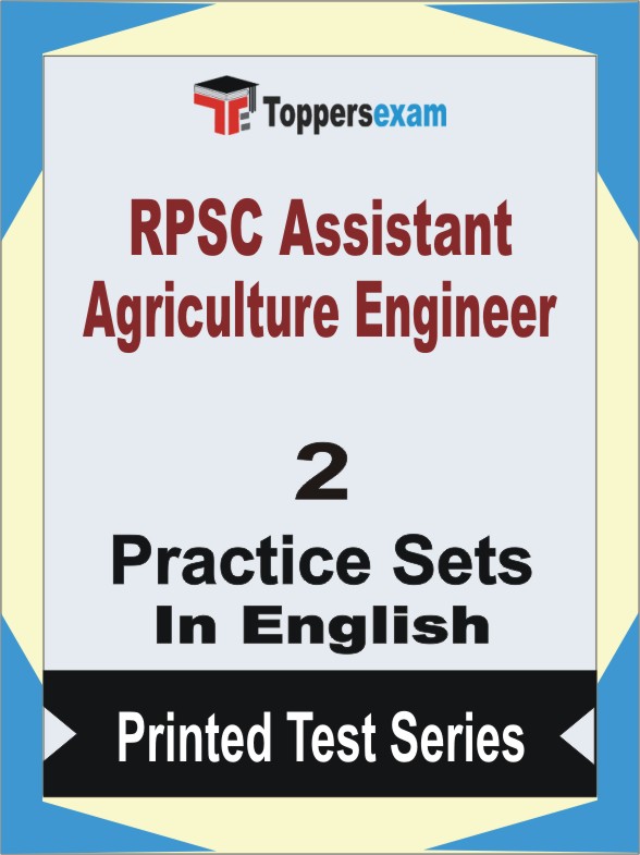 RPSC Assistant Agriculture Engineer Book in English - Question Paper / Practice Set