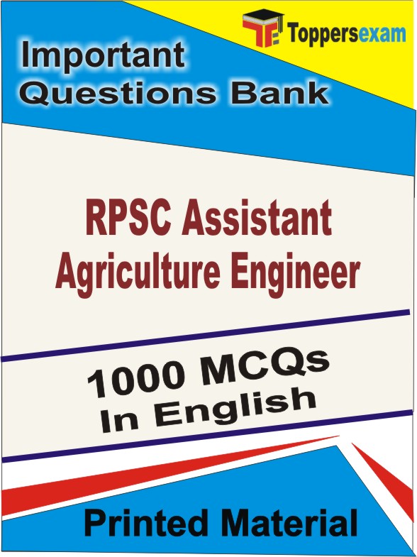 RPSC Assistant Agriculture Engineer Book in English - Objective MCQ