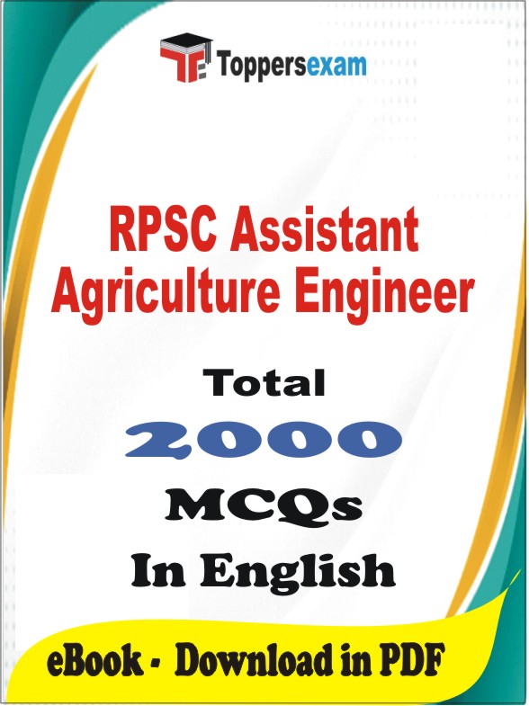 RPSC Assistant Agriculture Engineer PDF Book In English - MCQ / Objective Questions