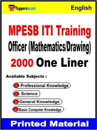 MPESB ITI Training Officer (Mathematics/Drawing) One Liner Book in English