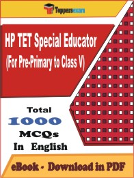 HP TET Special Educator (For Pre-Primary to Class V) PDF Book In English - MCQ / Objective Questions