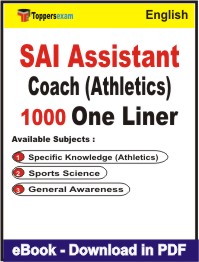 SAI Assistant Coach (Athletics) One Liner Book PDF in English