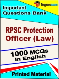 RPSC Protection Officer (Law) Book in English - Objective MCQ