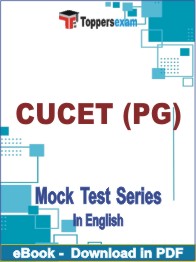CUCET (PG) Test PDF Book In English - Question Paper
