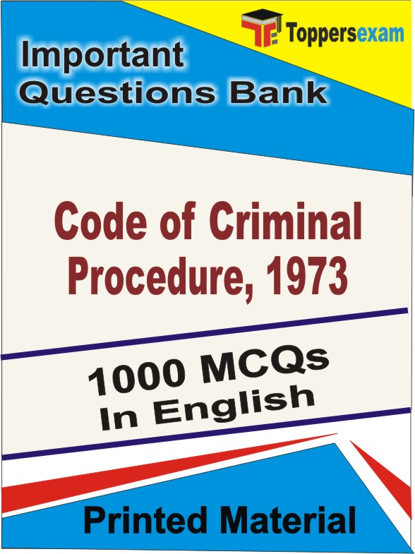 Code of Criminal Procedure, 1973 Book in English - Objective MCQ