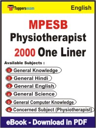 MPESB Physiotherapist One Liner Book PDF in English