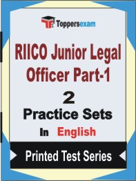 RIICO Junior Legal Officer (Part-1) Book in English - Question Paper / Practice Set