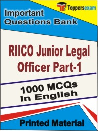 RIICO Junior Legal Officer (Part-1) Book in English - Objective MCQ