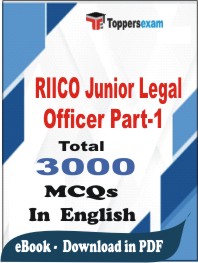 RIICO Junior Legal Officer (Part-1) PDF Book In English - MCQ / Objective Questions