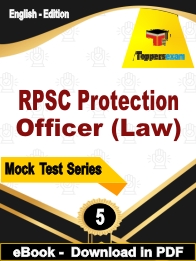 RPSC Protection Officer (Law)  PDF Book In English - Practice Set
