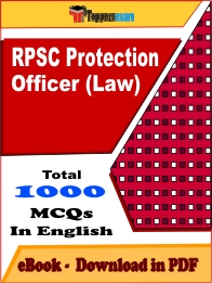 RPSC Protection Officer (Law) PDF Book In English - MCQ / Objective Questions