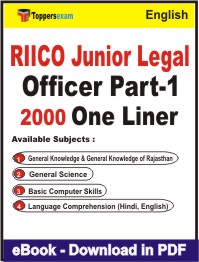 RIICO Junior Legal Officer (Part-1) One Liner Book PDF in English
