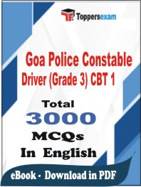 Goa Police Constable Driver (Grade-3) CBT-1 PDF Book In English - MCQ / Objective Questions