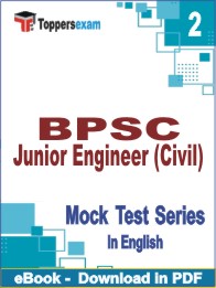 BPSC Junior Engineer (Civil) Test PDF Book In English - Question Paper