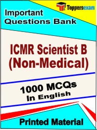 ICMR Scientist B (Non-Medical) Book in English - Objective MCQ