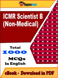ICMR Scientist B (Non-Medical) PDF Book In English - MCQ / Objective Questions