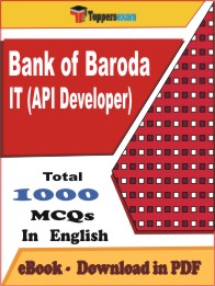 Bank of Baroda IT (API Developer) PDF Book In English - MCQ / Objective Questions