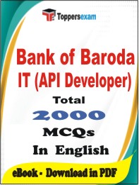 Bank of Baroda IT (API Developer) PDF Book In English - MCQ / Objective Questions