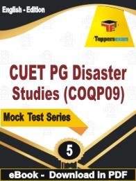 CUET PG Disaster Studies (COQP09) Test PDF Book In English - Practice Set
