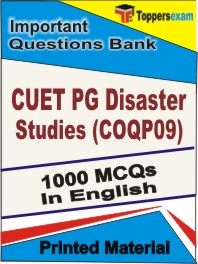 CUET PG Disaster Studies (COQP09) Book in English - Objective MCQ
